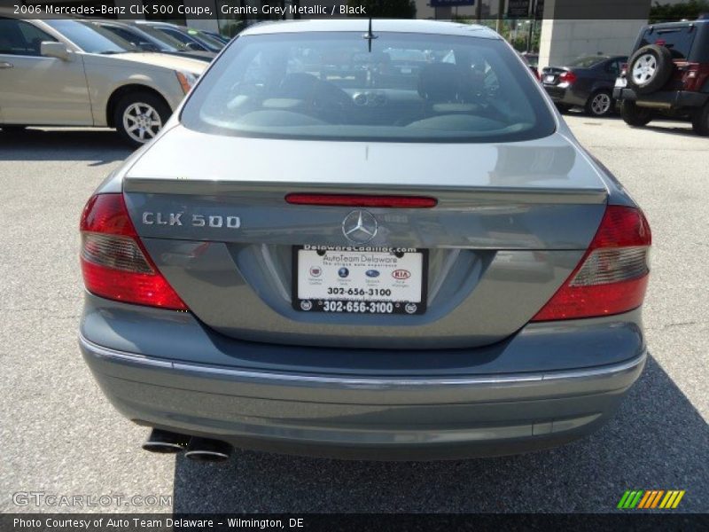 Granite Grey Metallic / Black 2006 Mercedes-Benz CLK 500 Coupe