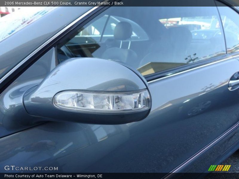 Granite Grey Metallic / Black 2006 Mercedes-Benz CLK 500 Coupe