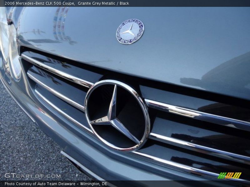 Granite Grey Metallic / Black 2006 Mercedes-Benz CLK 500 Coupe