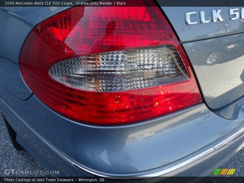 Granite Grey Metallic / Black 2006 Mercedes-Benz CLK 500 Coupe