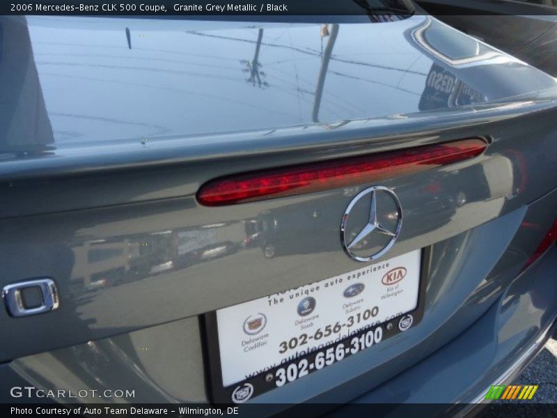 Granite Grey Metallic / Black 2006 Mercedes-Benz CLK 500 Coupe