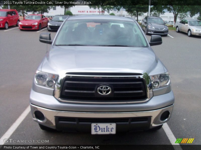 Silver Sky Metallic / Black 2011 Toyota Tundra Double Cab