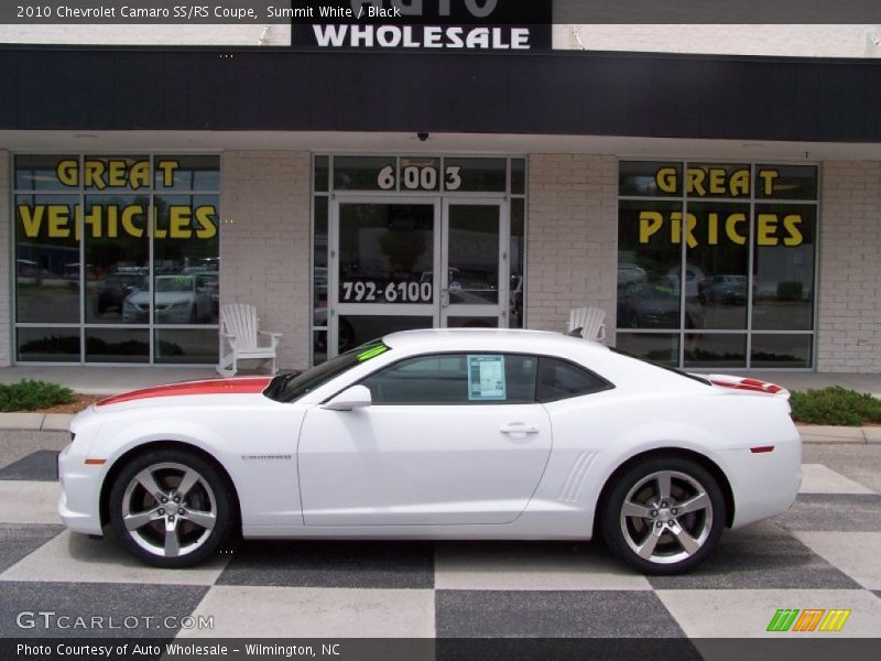 Summit White / Black 2010 Chevrolet Camaro SS/RS Coupe
