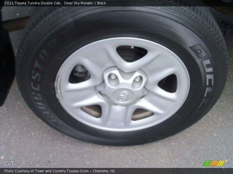Silver Sky Metallic / Black 2011 Toyota Tundra Double Cab