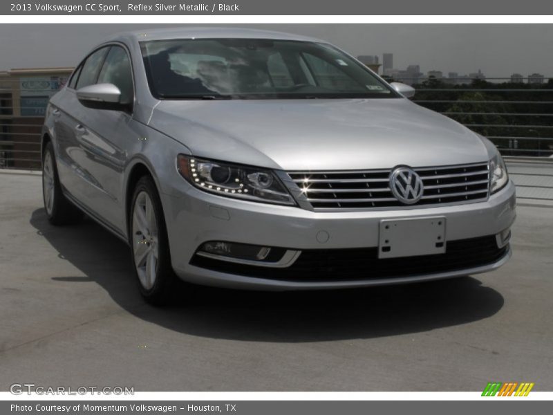 Reflex Silver Metallic / Black 2013 Volkswagen CC Sport