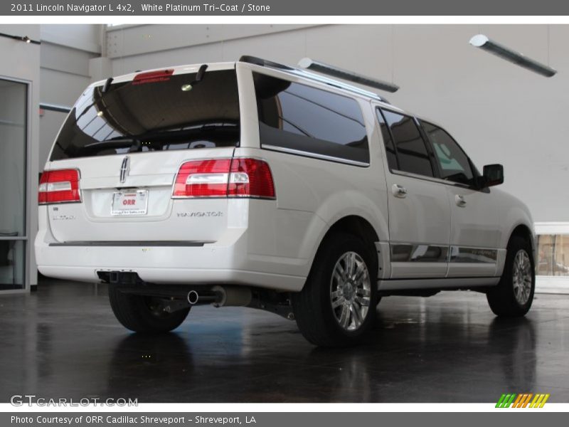 White Platinum Tri-Coat / Stone 2011 Lincoln Navigator L 4x2