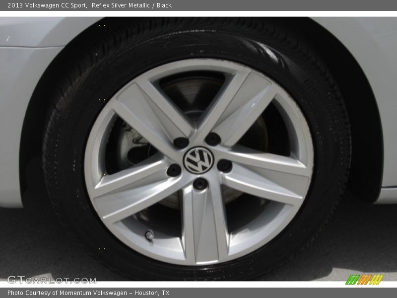 Reflex Silver Metallic / Black 2013 Volkswagen CC Sport