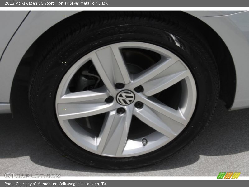 Reflex Silver Metallic / Black 2013 Volkswagen CC Sport