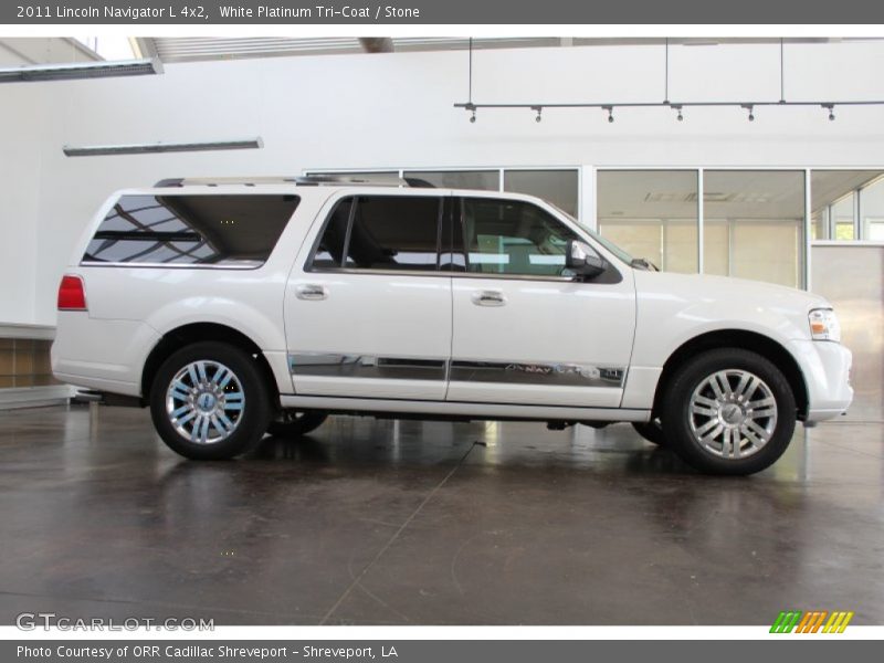 White Platinum Tri-Coat / Stone 2011 Lincoln Navigator L 4x2