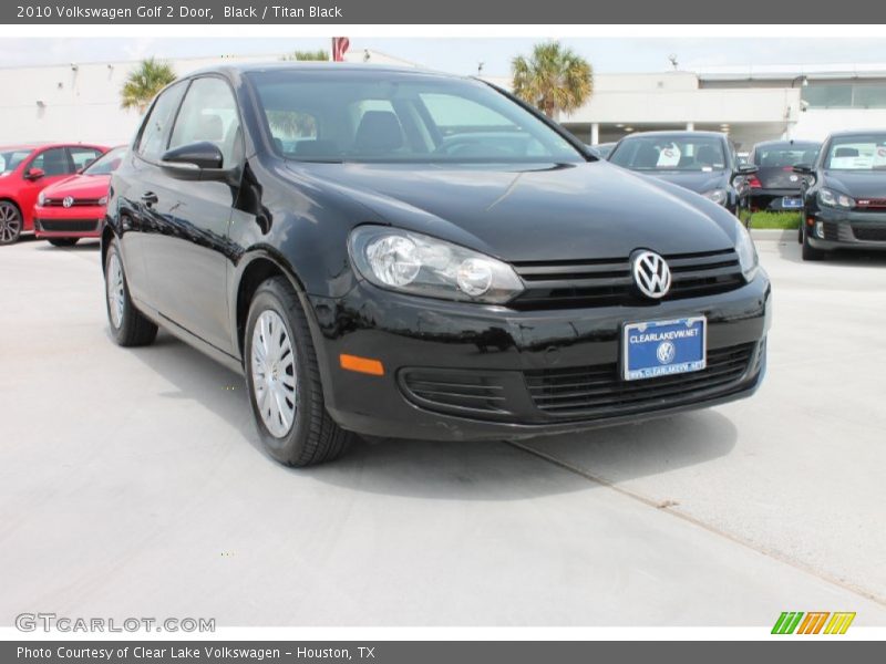 Black / Titan Black 2010 Volkswagen Golf 2 Door