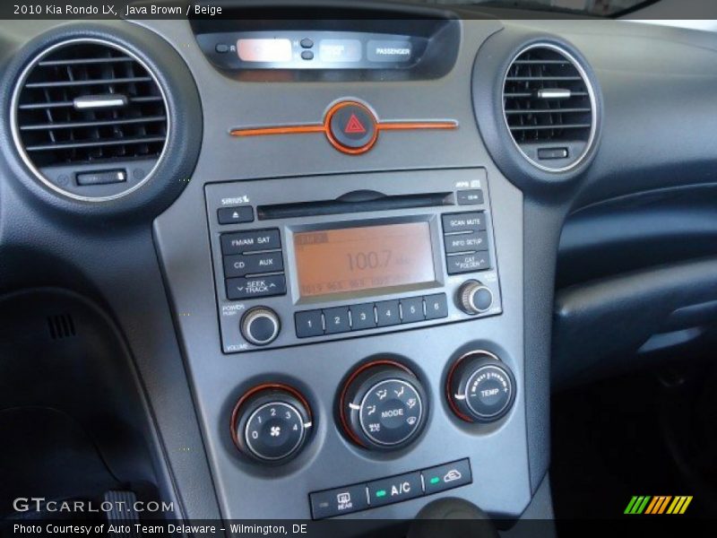 Controls of 2010 Rondo LX