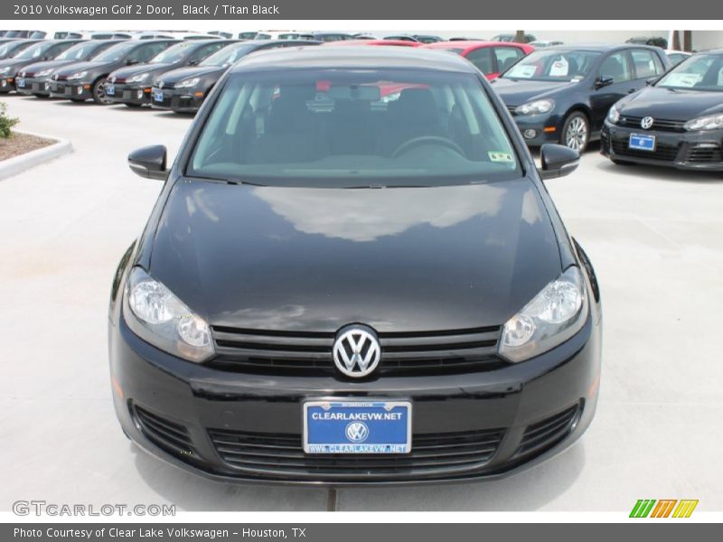 Black / Titan Black 2010 Volkswagen Golf 2 Door