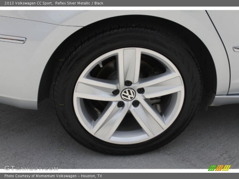 Reflex Silver Metallic / Black 2013 Volkswagen CC Sport