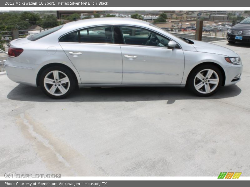 Reflex Silver Metallic / Black 2013 Volkswagen CC Sport