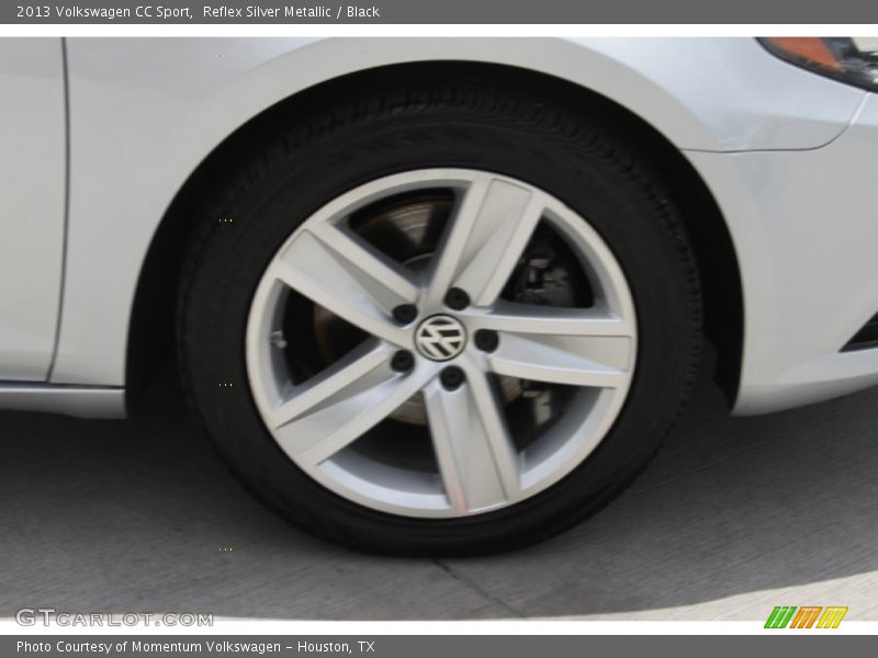 Reflex Silver Metallic / Black 2013 Volkswagen CC Sport
