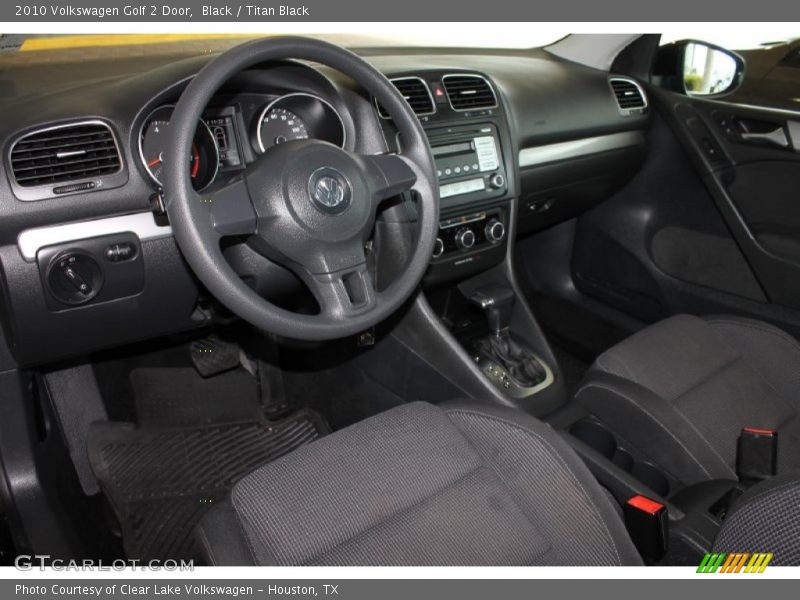 Black / Titan Black 2010 Volkswagen Golf 2 Door