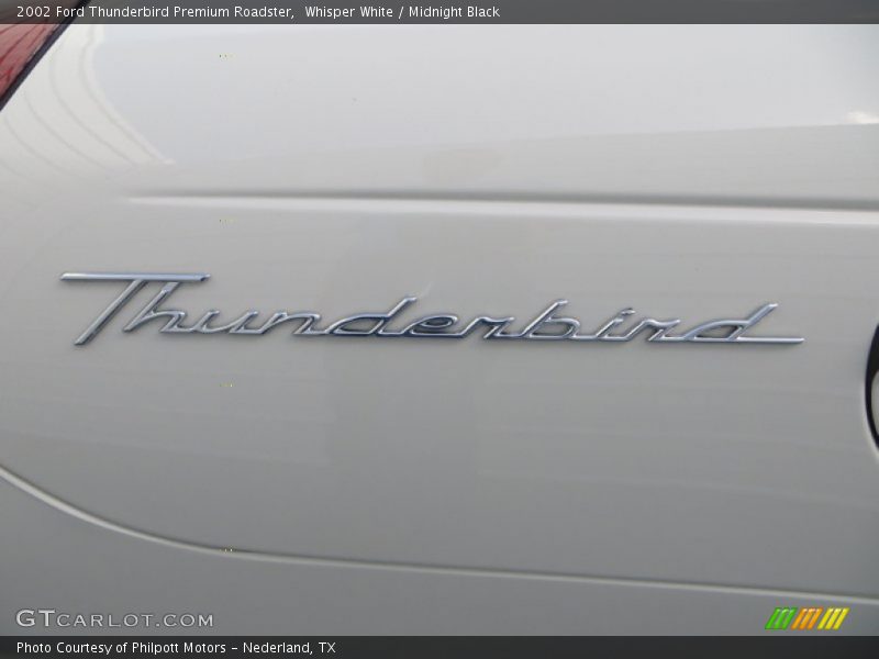 Whisper White / Midnight Black 2002 Ford Thunderbird Premium Roadster