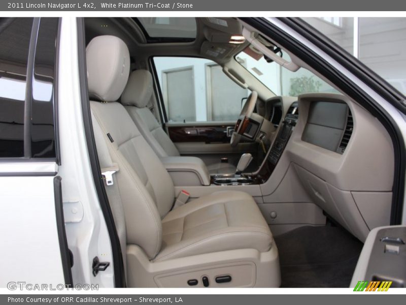 White Platinum Tri-Coat / Stone 2011 Lincoln Navigator L 4x2