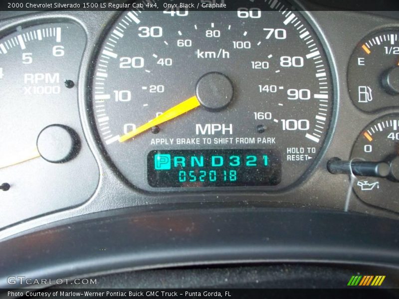 Onyx Black / Graphite 2000 Chevrolet Silverado 1500 LS Regular Cab 4x4