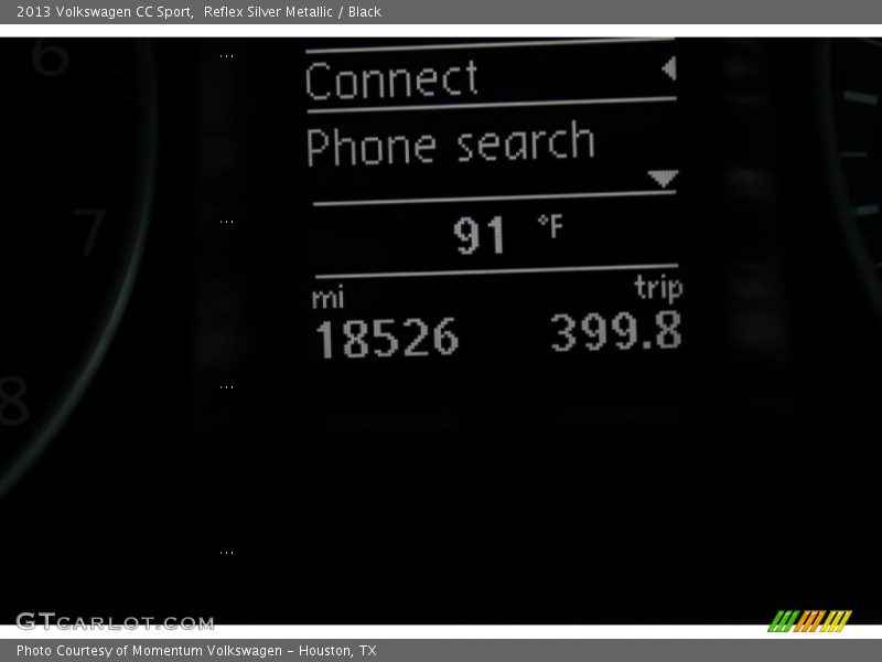 Reflex Silver Metallic / Black 2013 Volkswagen CC Sport
