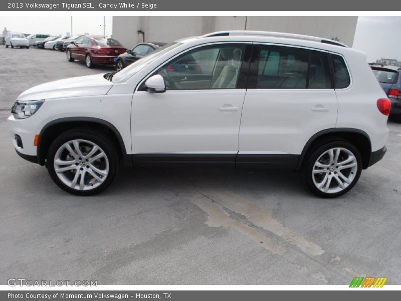 Candy White / Beige 2013 Volkswagen Tiguan SEL