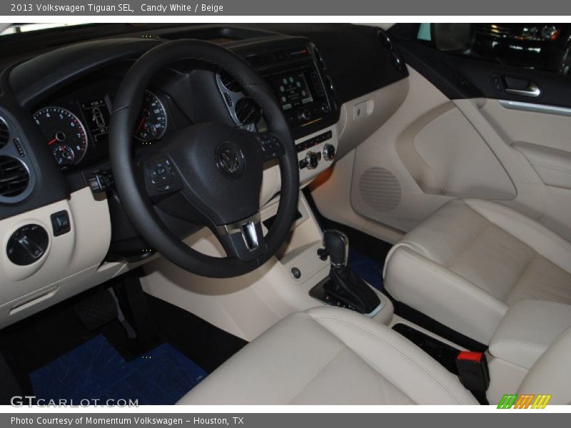 Candy White / Beige 2013 Volkswagen Tiguan SEL