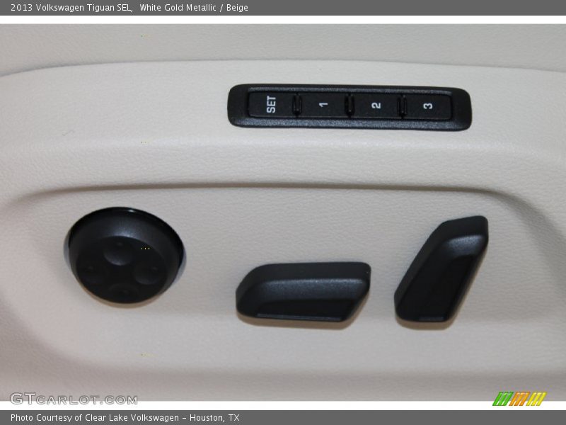 White Gold Metallic / Beige 2013 Volkswagen Tiguan SEL