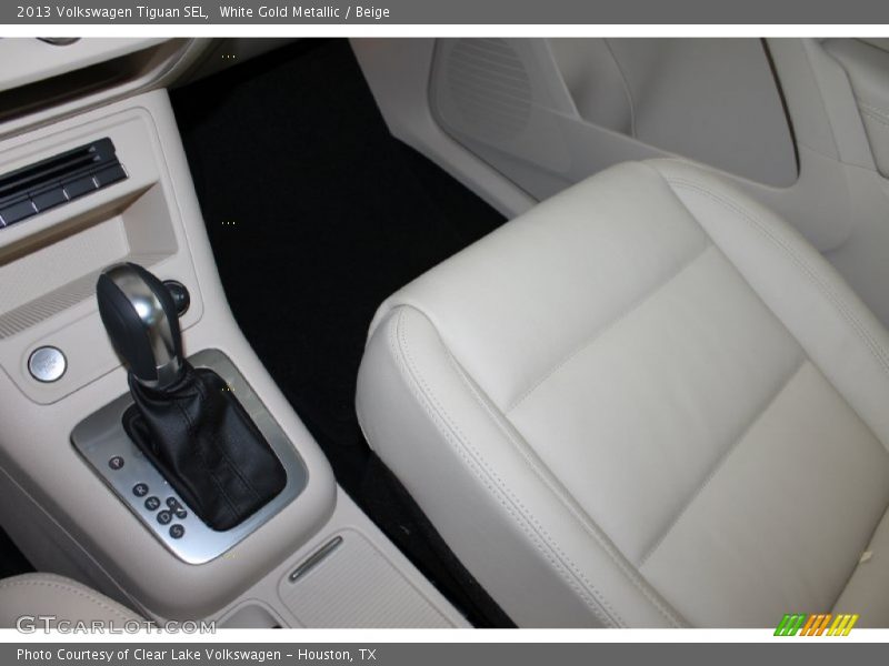 White Gold Metallic / Beige 2013 Volkswagen Tiguan SEL