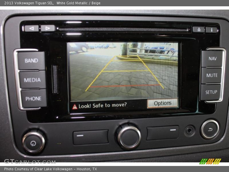 White Gold Metallic / Beige 2013 Volkswagen Tiguan SEL
