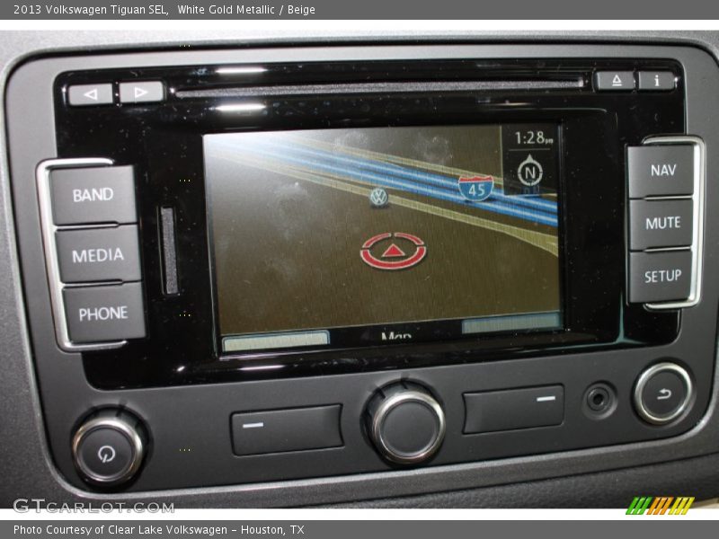 White Gold Metallic / Beige 2013 Volkswagen Tiguan SEL