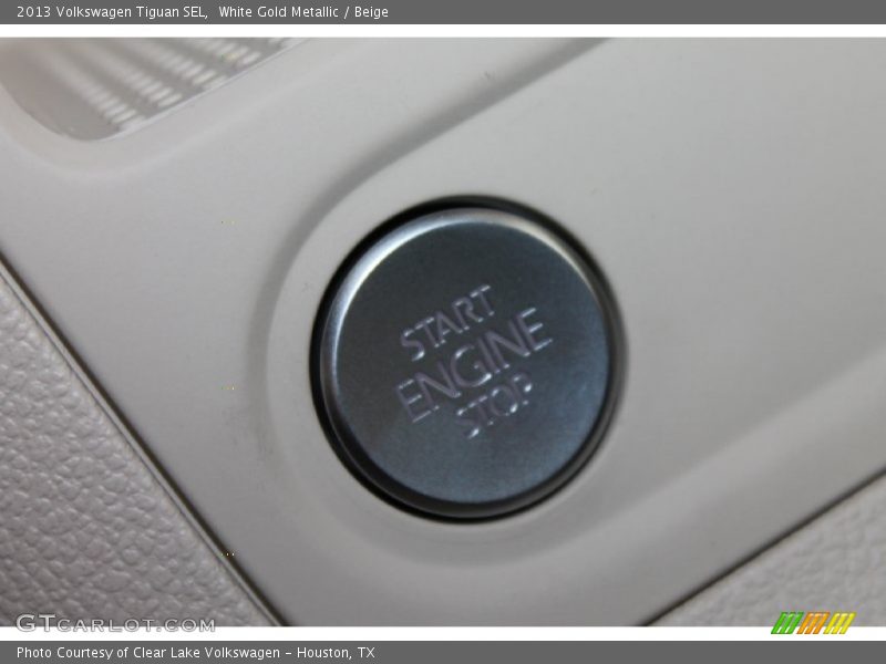 White Gold Metallic / Beige 2013 Volkswagen Tiguan SEL