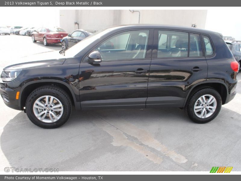 Deep Black Metallic / Black 2013 Volkswagen Tiguan S