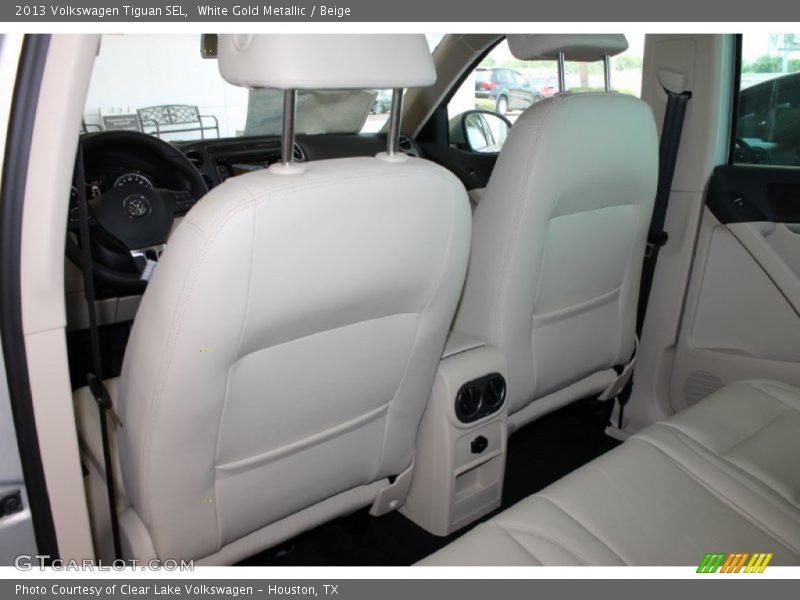 White Gold Metallic / Beige 2013 Volkswagen Tiguan SEL