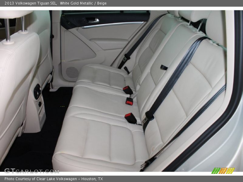 White Gold Metallic / Beige 2013 Volkswagen Tiguan SEL