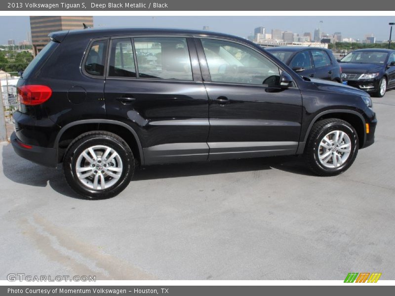 Deep Black Metallic / Black 2013 Volkswagen Tiguan S