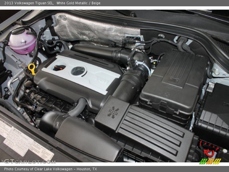 White Gold Metallic / Beige 2013 Volkswagen Tiguan SEL