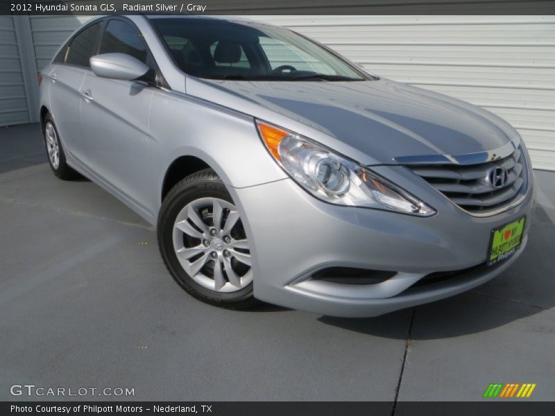 Radiant Silver / Gray 2012 Hyundai Sonata GLS