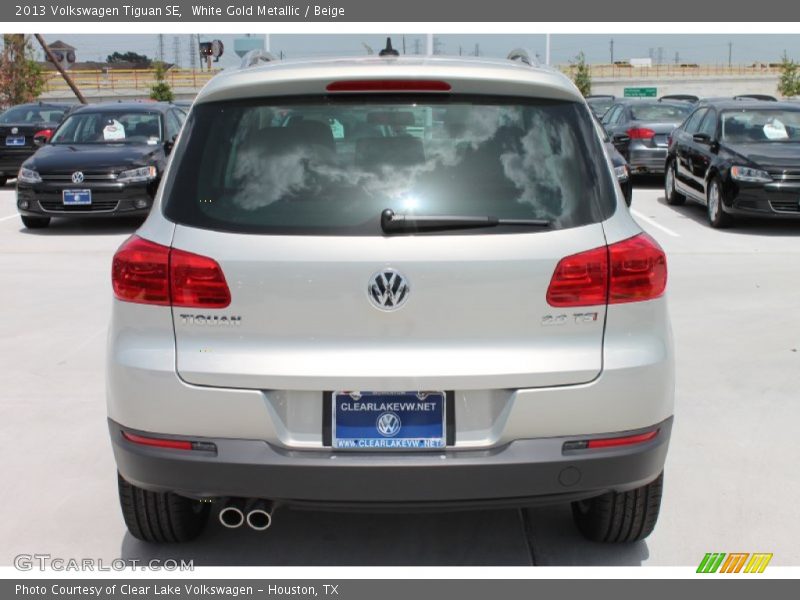White Gold Metallic / Beige 2013 Volkswagen Tiguan SE