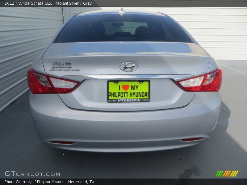 Radiant Silver / Gray 2012 Hyundai Sonata GLS
