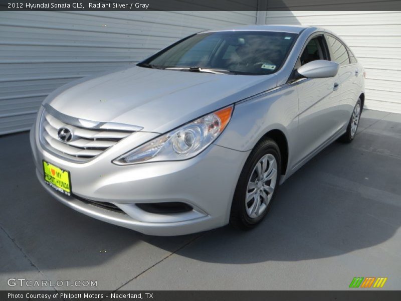 Radiant Silver / Gray 2012 Hyundai Sonata GLS