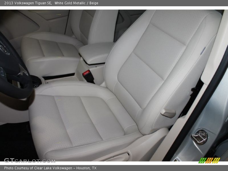 White Gold Metallic / Beige 2013 Volkswagen Tiguan SE