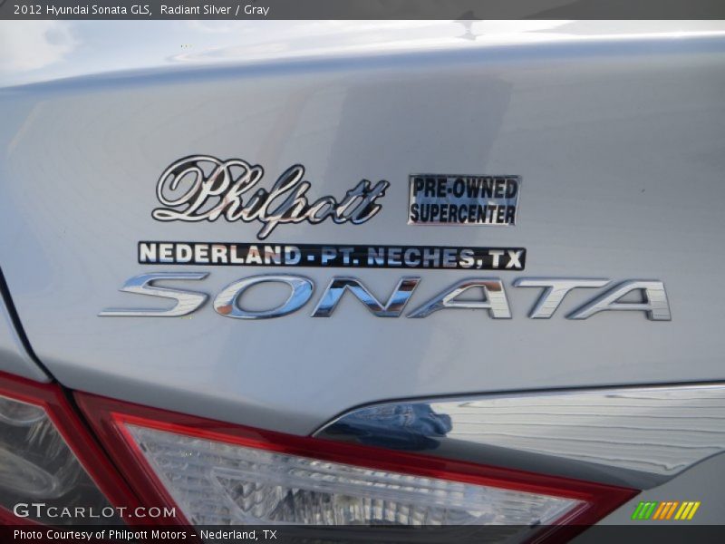 Radiant Silver / Gray 2012 Hyundai Sonata GLS