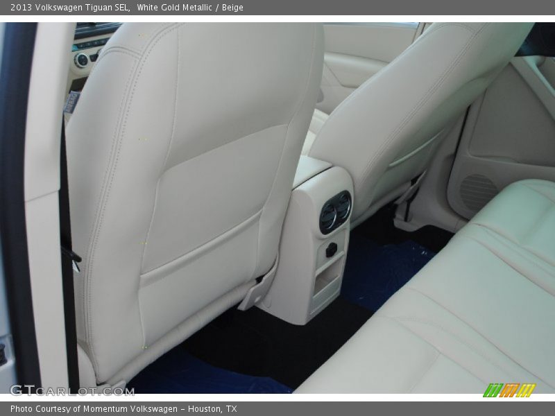 White Gold Metallic / Beige 2013 Volkswagen Tiguan SEL