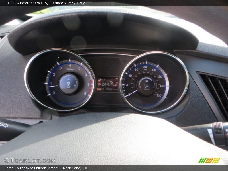 Radiant Silver / Gray 2012 Hyundai Sonata GLS