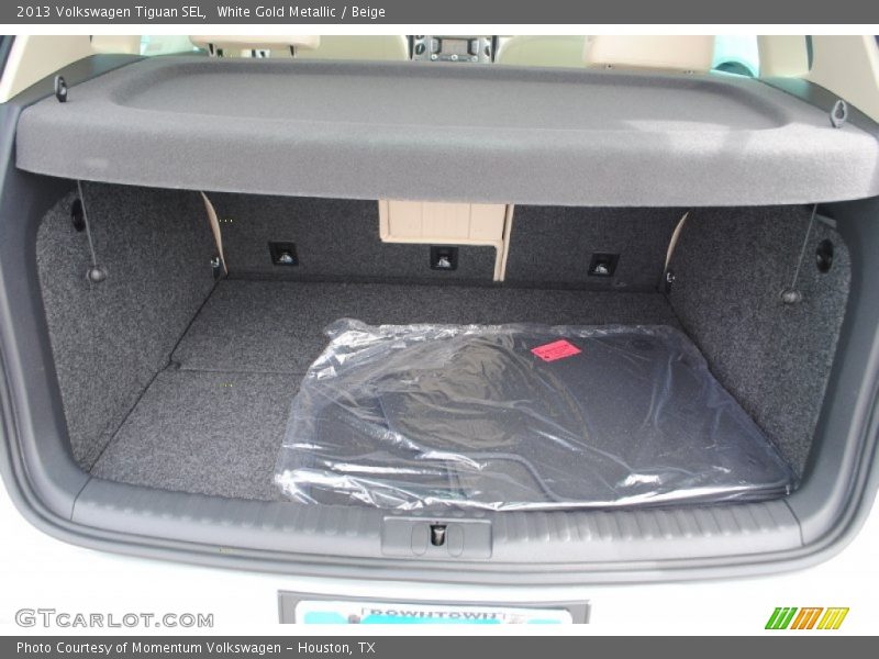 White Gold Metallic / Beige 2013 Volkswagen Tiguan SEL