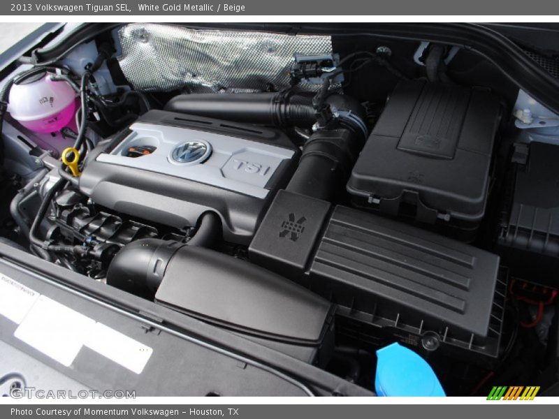 White Gold Metallic / Beige 2013 Volkswagen Tiguan SEL