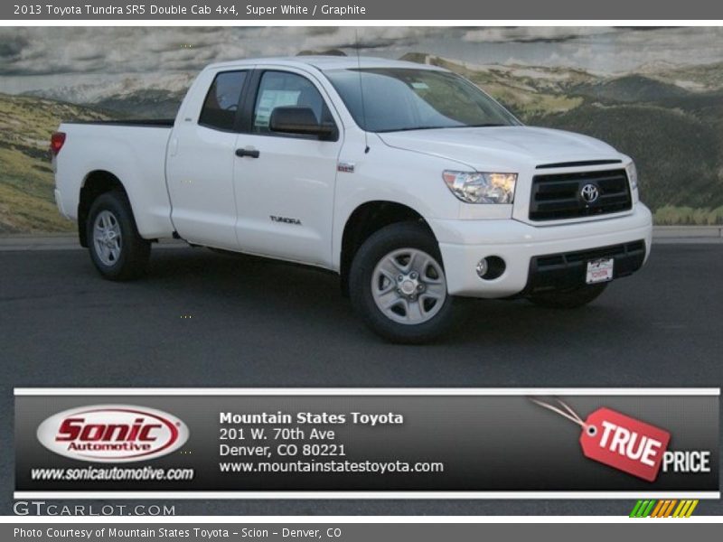 Super White / Graphite 2013 Toyota Tundra SR5 Double Cab 4x4