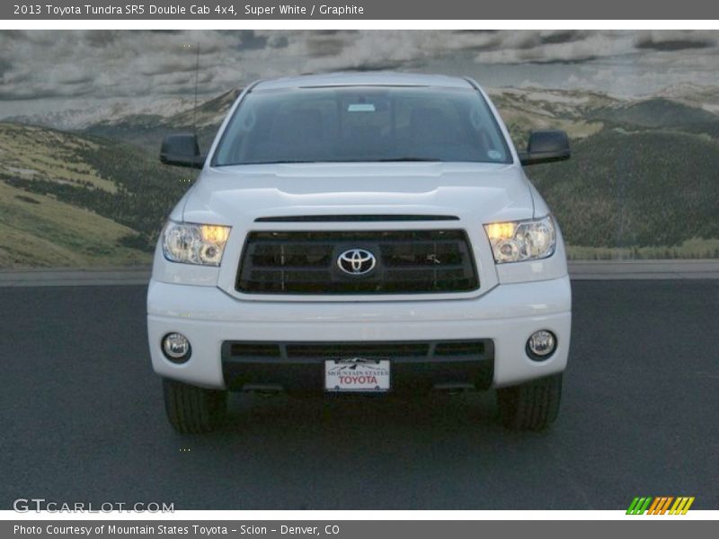 Super White / Graphite 2013 Toyota Tundra SR5 Double Cab 4x4