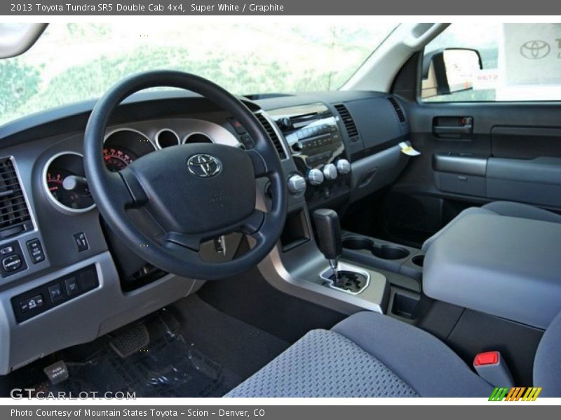 Super White / Graphite 2013 Toyota Tundra SR5 Double Cab 4x4