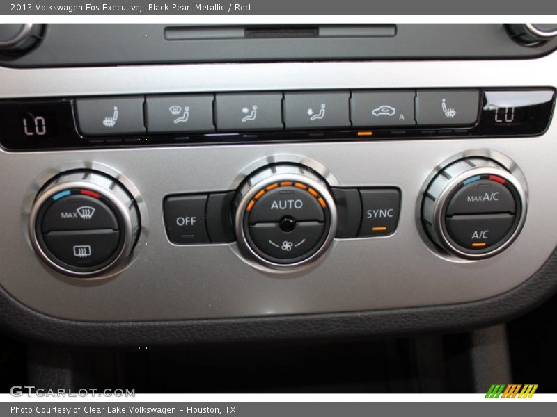 Black Pearl Metallic / Red 2013 Volkswagen Eos Executive